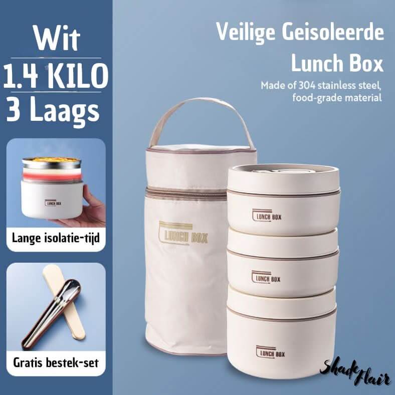 Insulated Lunch Box Set in Stainless Steel - LunchMate