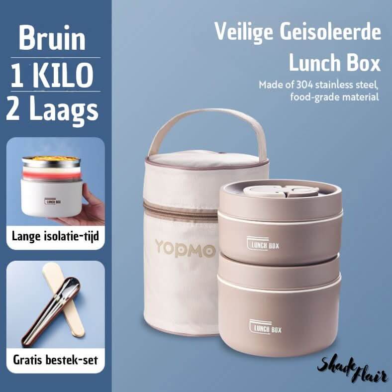 Insulated Lunch Box Set in Stainless Steel - LunchMate