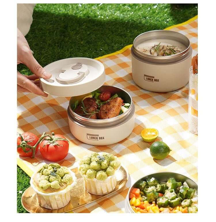 Insulated Lunch Box Set in Stainless Steel - LunchMate