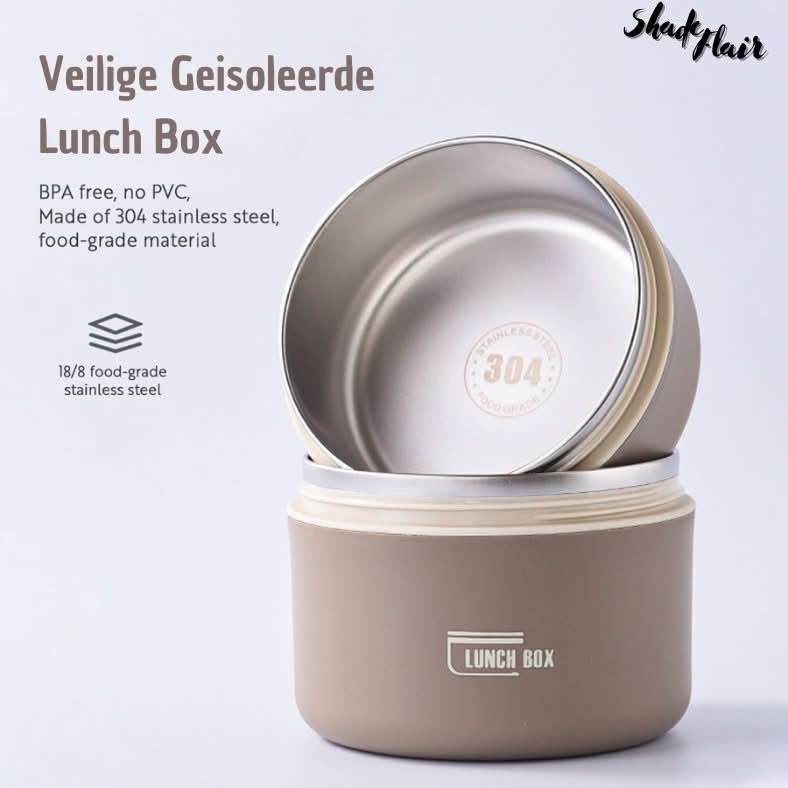 Insulated Lunch Box Set in Stainless Steel - LunchMate