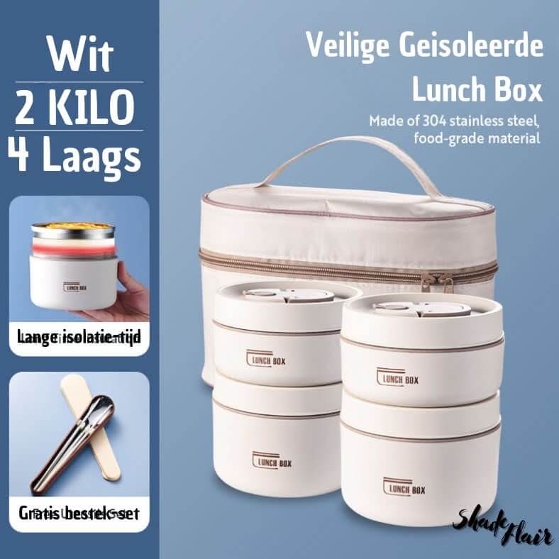 Insulated Lunch Box Set in Stainless Steel - LunchMate
