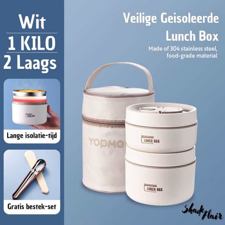 Insulated Lunch Box Set in Stainless Steel - LunchMate