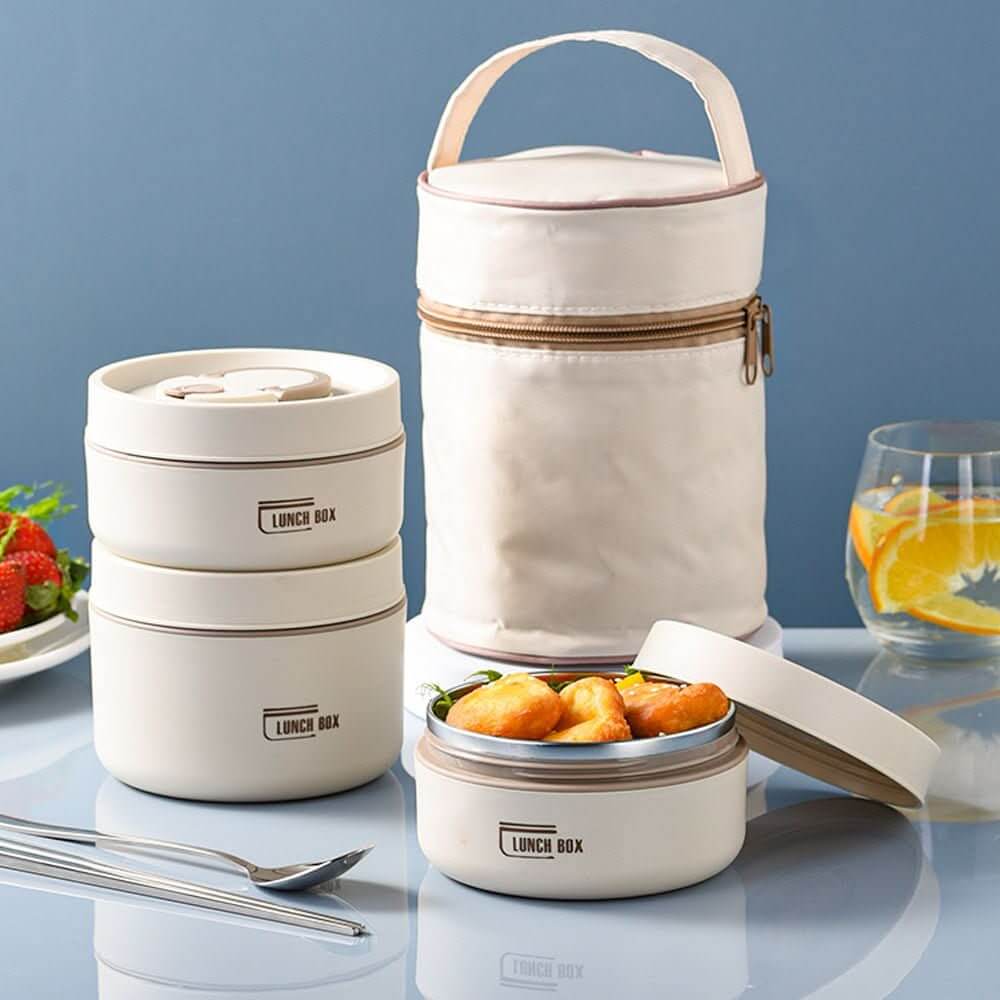 Insulated Lunch Box Set in Stainless Steel - LunchMate