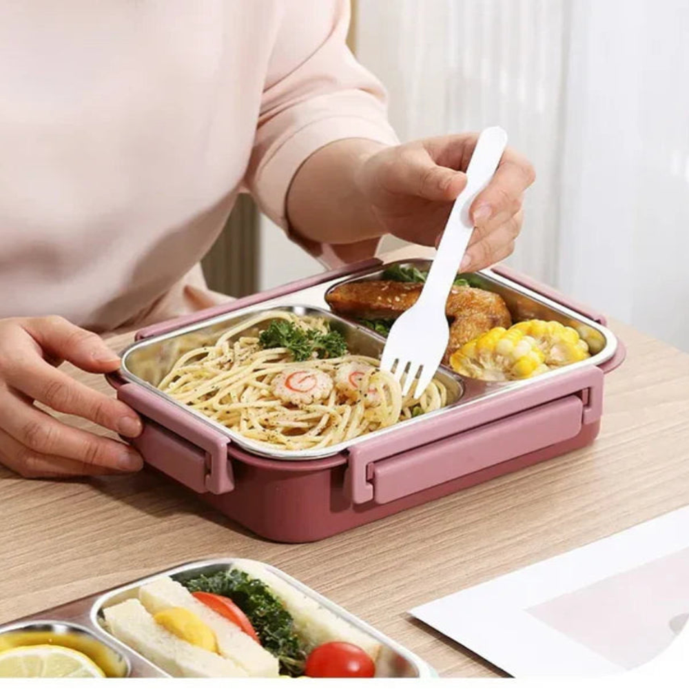 Insulated Stainless Steel Lunch Box – Keeps Temperature up to 12 Hours