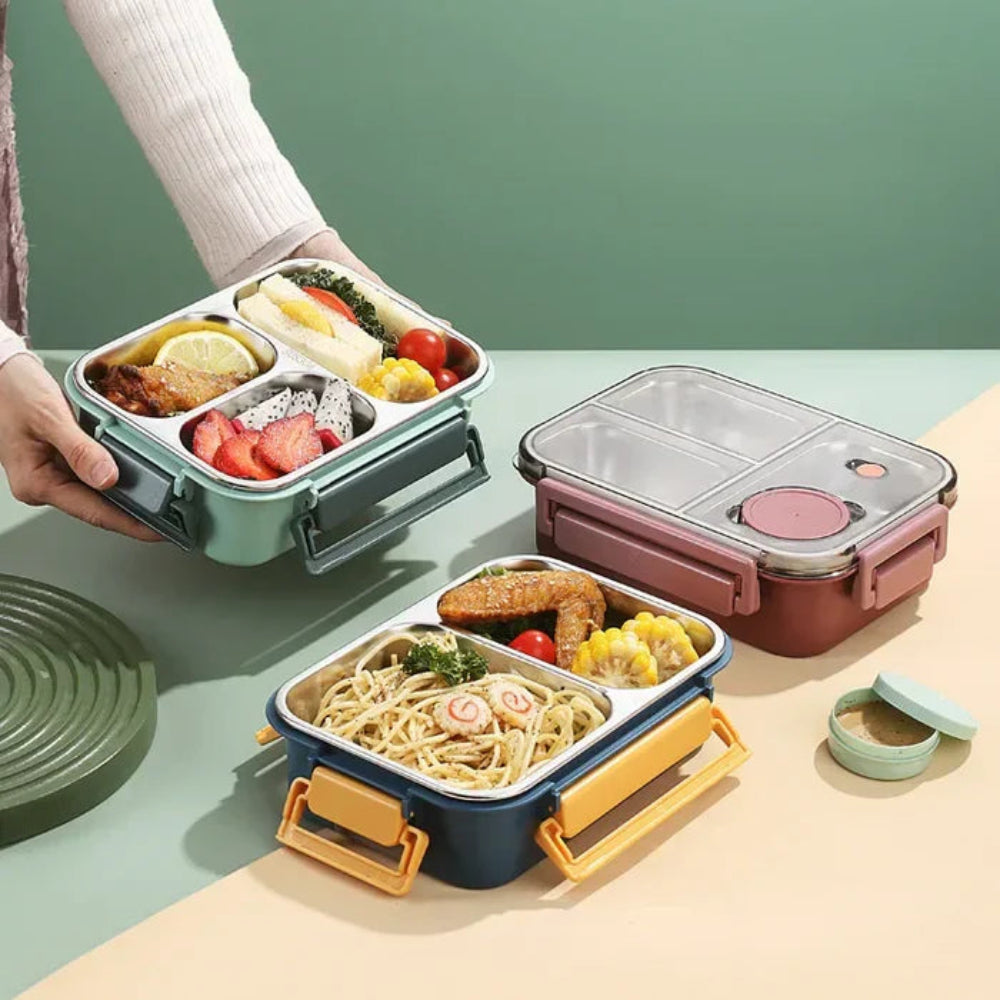 Insulated Stainless Steel Lunch Box – Keeps Temperature up to 12 Hours