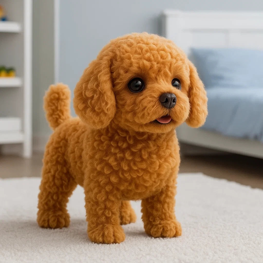 Interactive Plush Puppy for Children & Adults – Realistic Play and Love