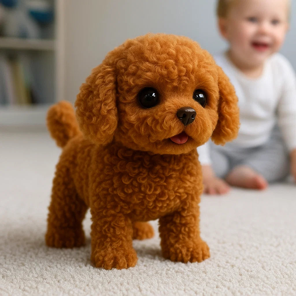 Interactive Plush Puppy for Children & Adults – Realistic Play and Love