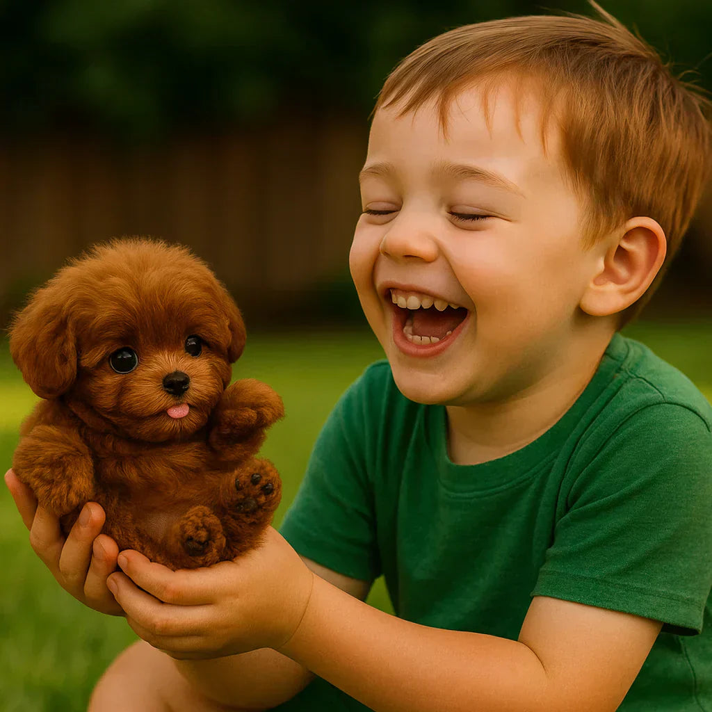 Interactive Plush Puppy for Children & Adults – Realistic Play and Love