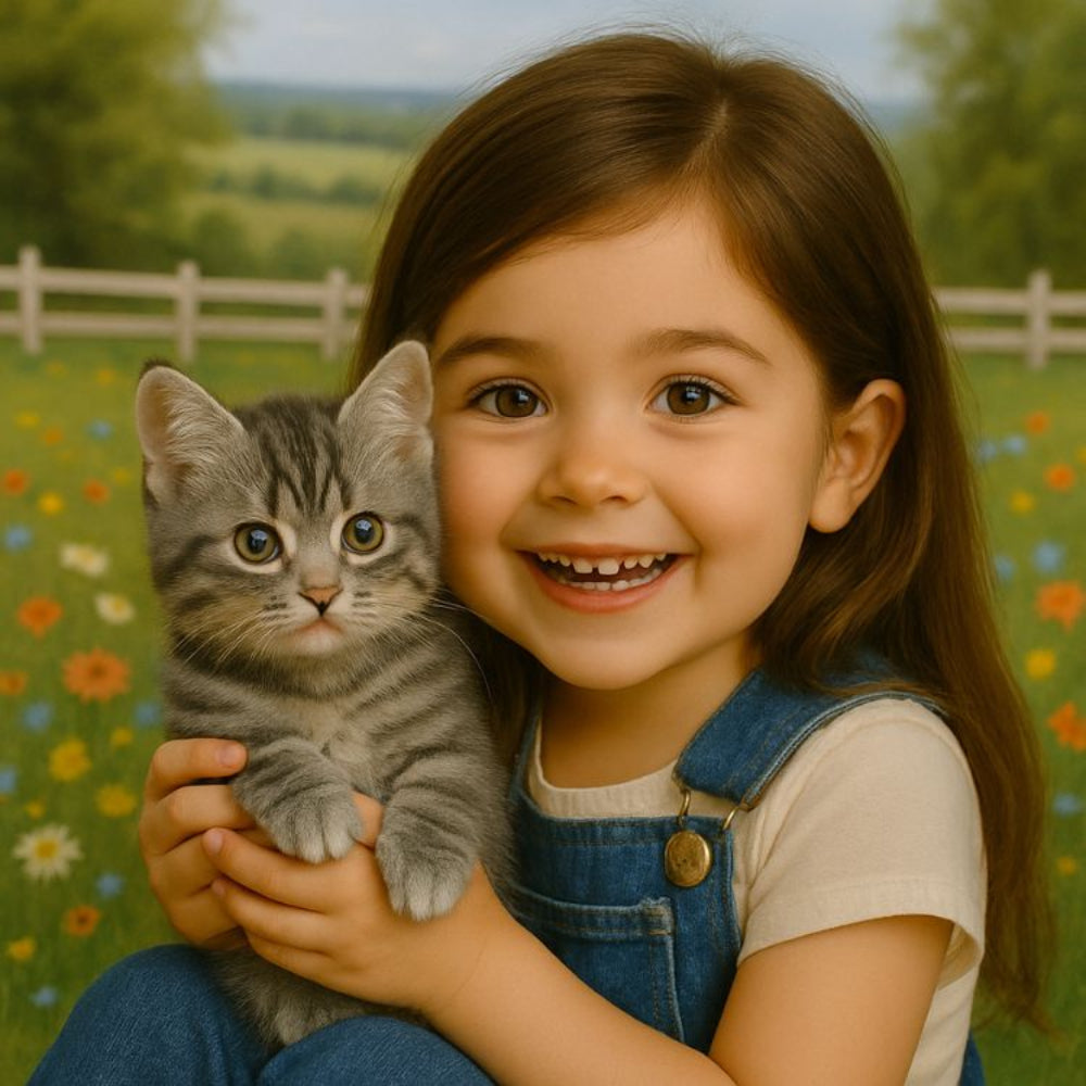 Interactive Plush Toy Cat, Realistic Tabby