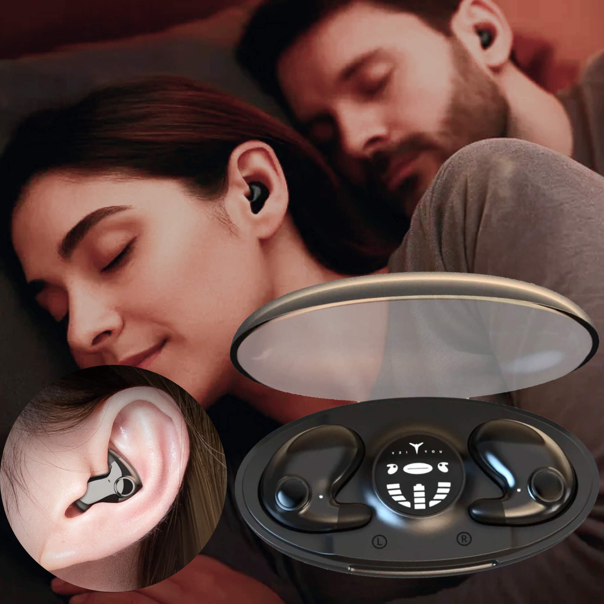 Invisible Wireless Sleep Headphones for Peaceful Nights