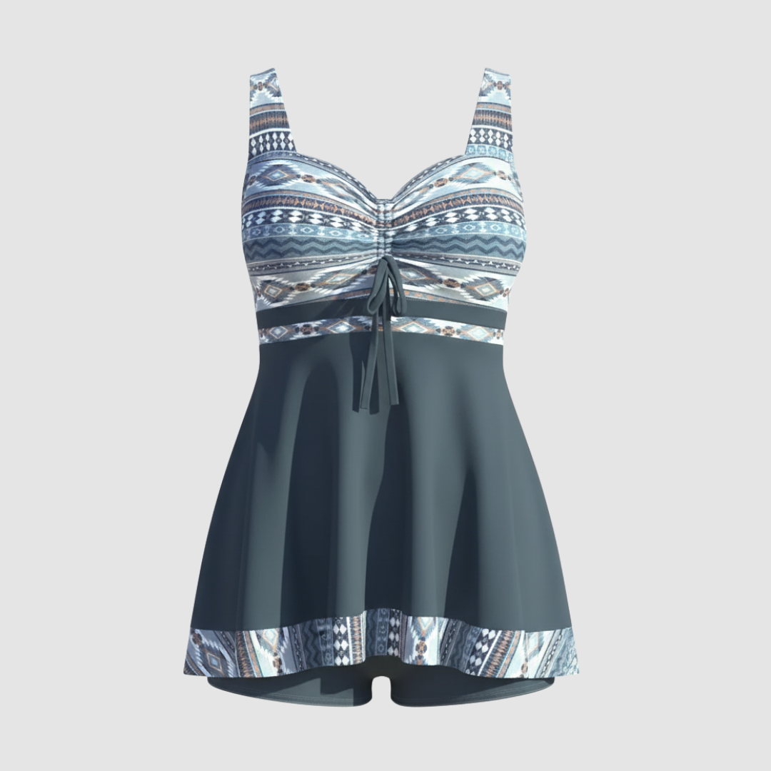 Image of Irene | Women's Nautical Swim Dress