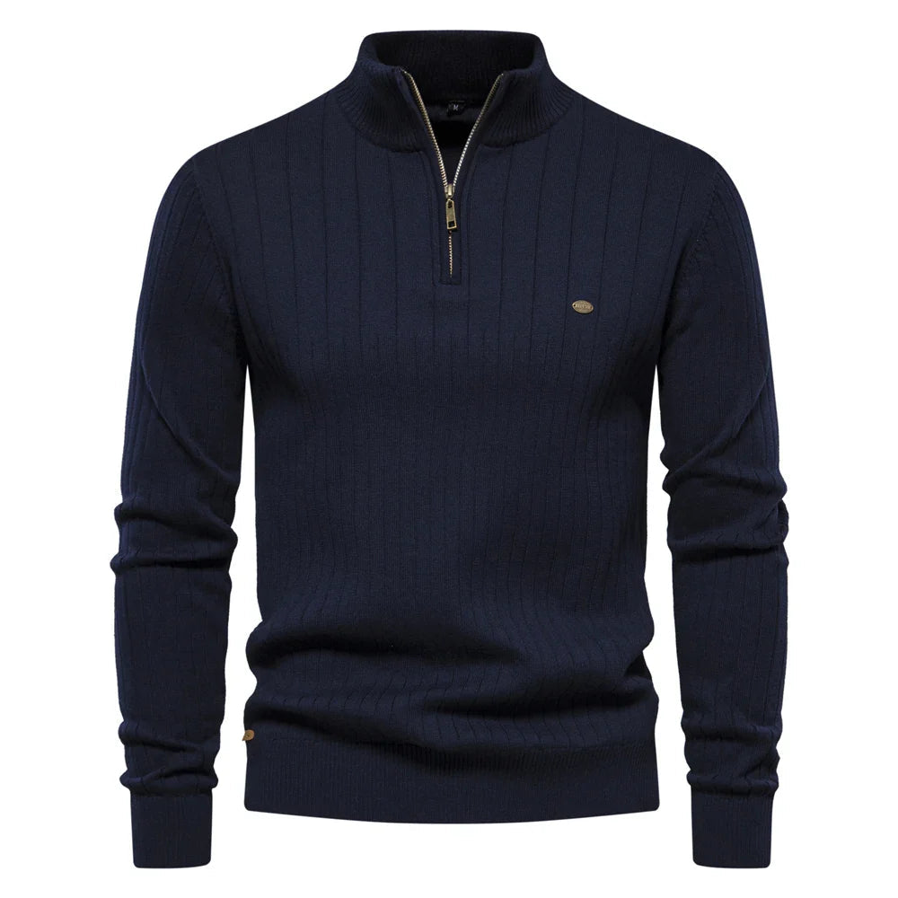 Image of Irving | Men's Half-Zip Slim Fit Sweater