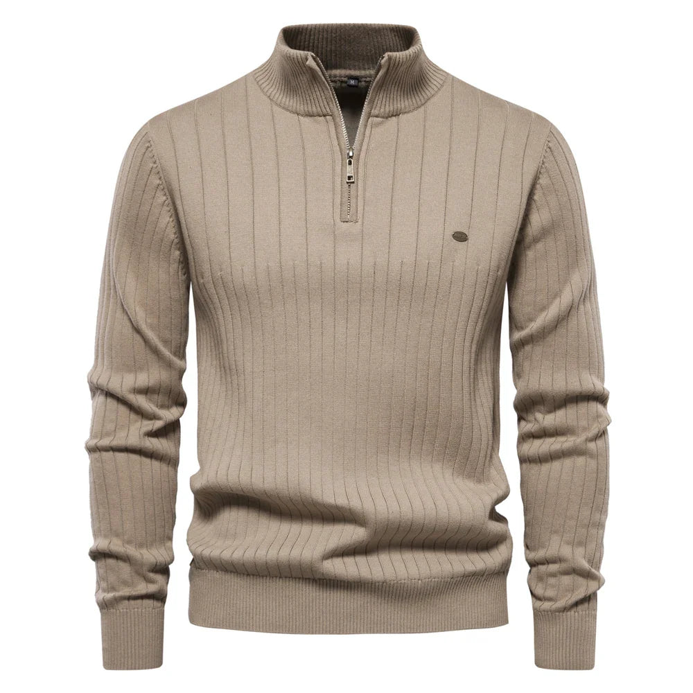 Image of Irving | Men's Half-Zip Slim Fit Sweater