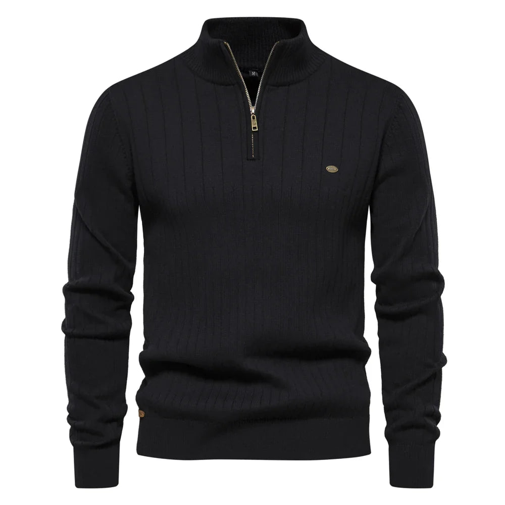 Image of Irving | Men's Half-Zip Slim Fit Sweater