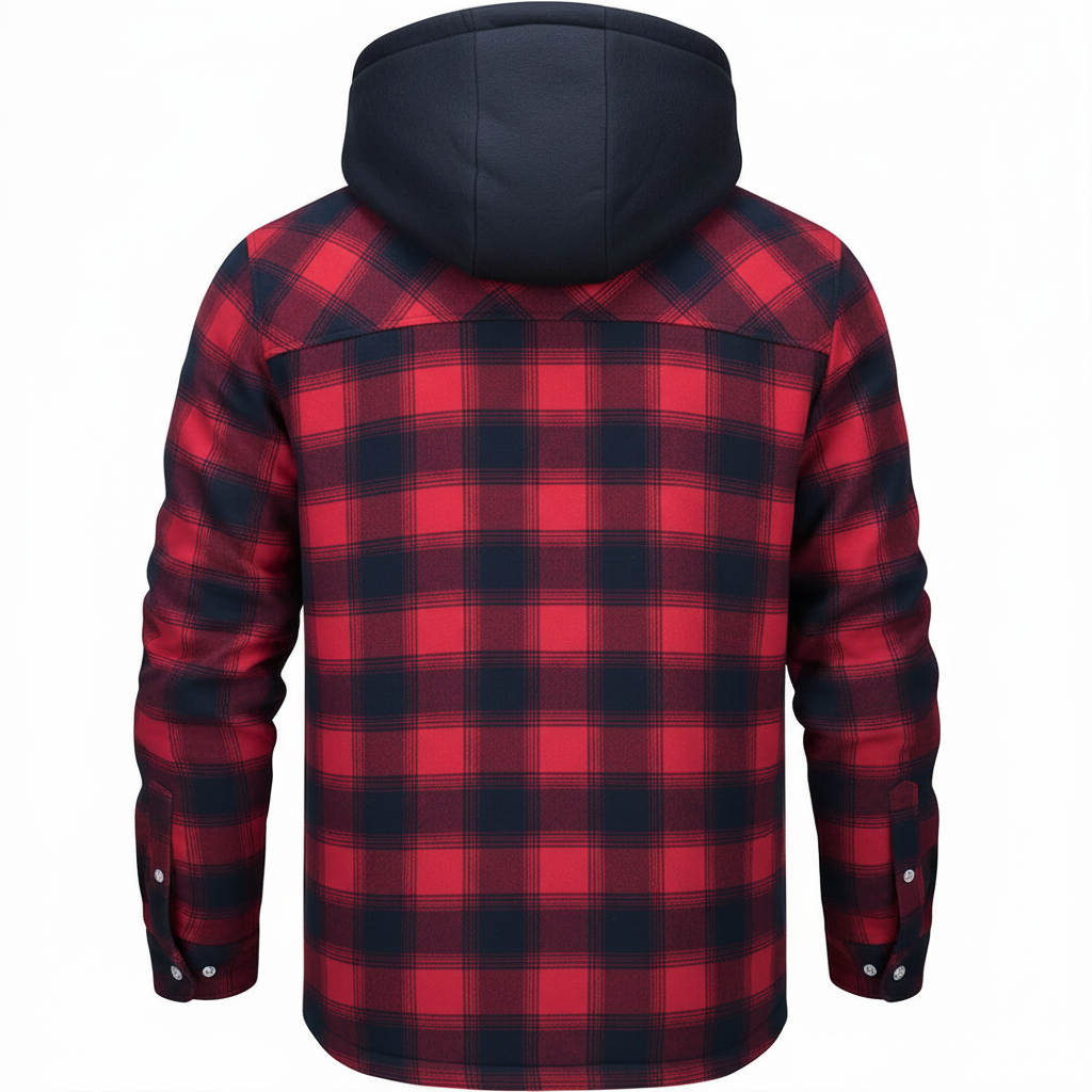 Image of Ivan | Men's Hooded Plaid Jacket