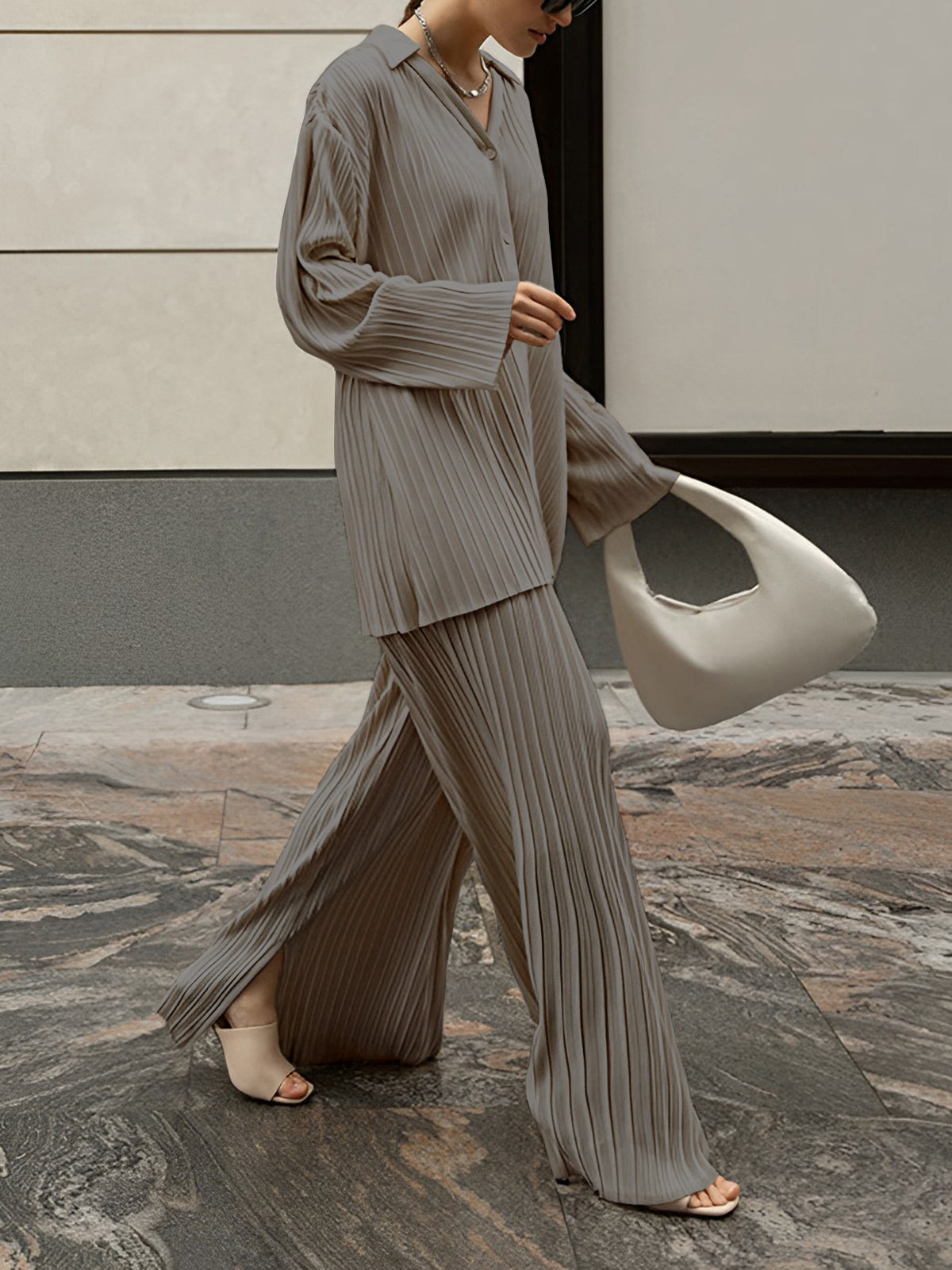 Image of Ivy | Women's Wide Leg Pants Set