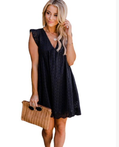 Image of Jacqueline | Women's Sleeveless A-Line Mini Dress