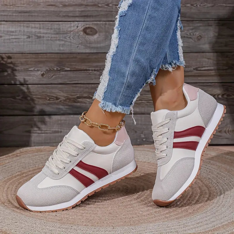 Image of Jamie | Women's Lace-Up Retro Sneakers