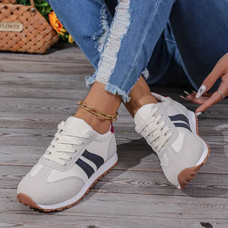 Image of Jamie | Women's Lace-Up Retro Sneakers