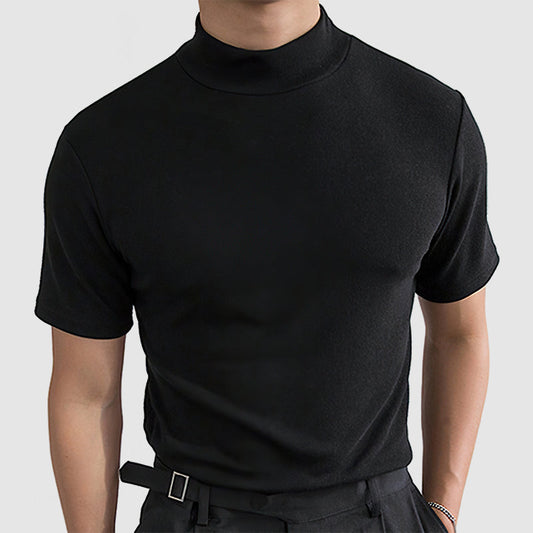 Image of Jamison | Men's Fitted Mock Neck T-Shirt
