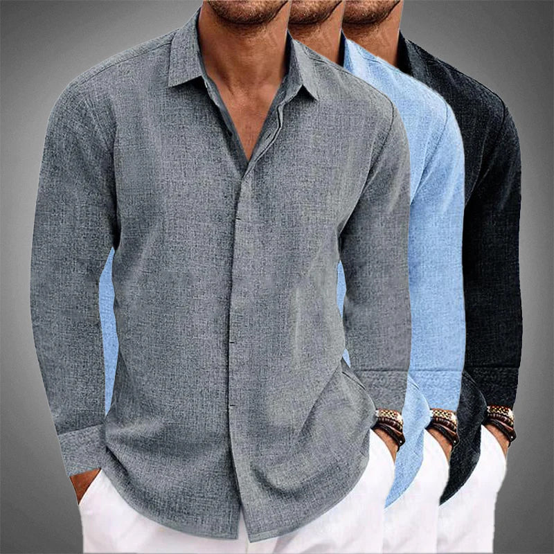 Image of Jamison | Men's Long Sleeve Button-Down Shirt