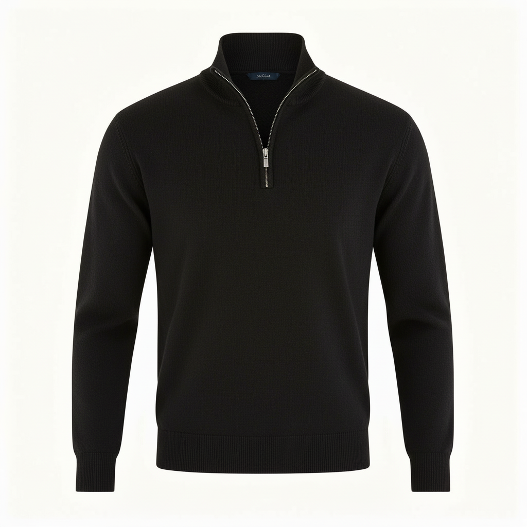 Image of Jason | Men's Quarter-Zip Mock Neck Sweater