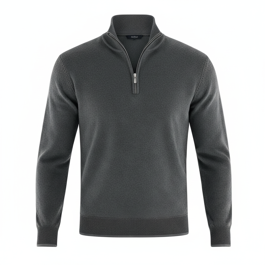 Image of Jason | Men's Quarter-Zip Mock Neck Sweater