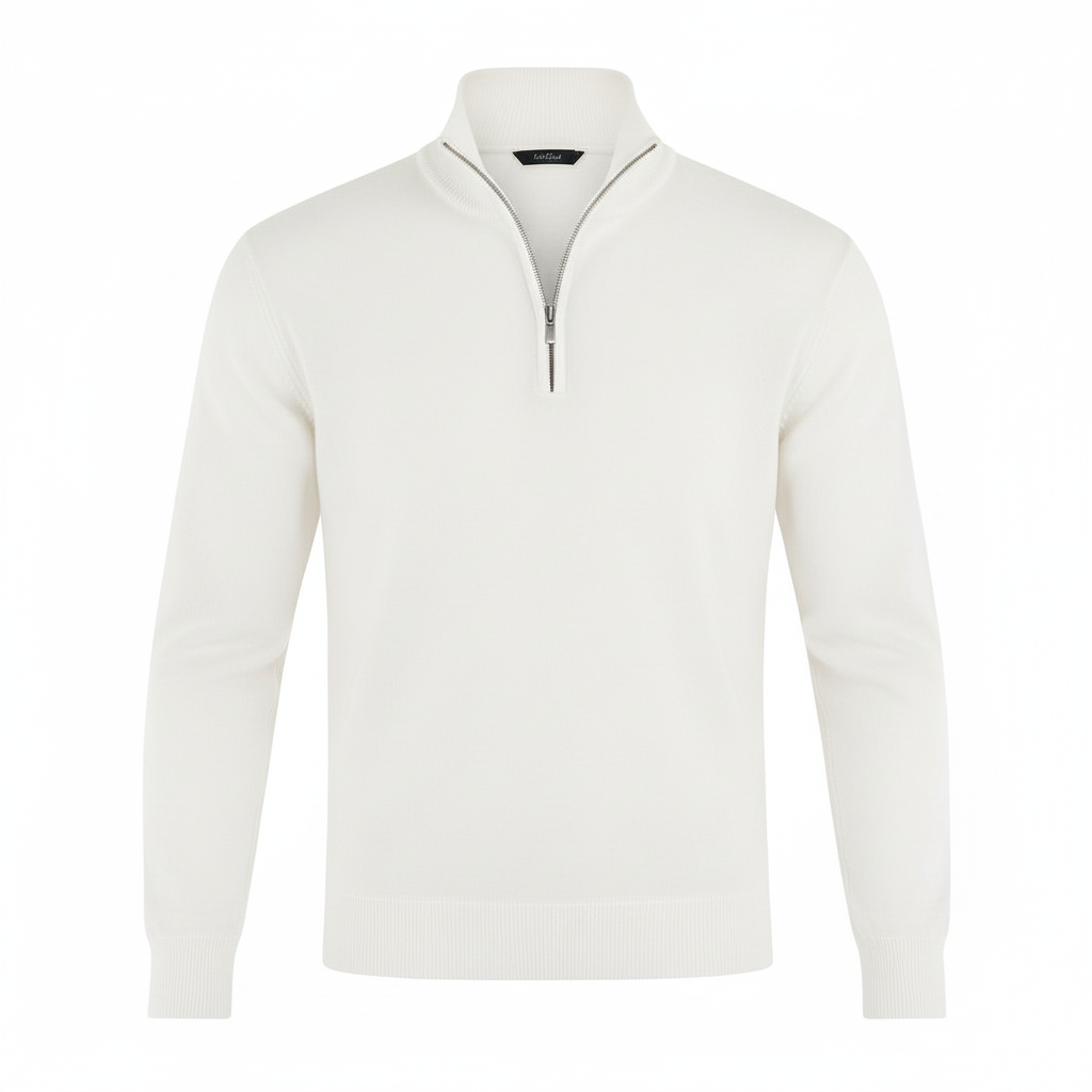 Image of Jason | Men's Quarter-Zip Mock Neck Sweater