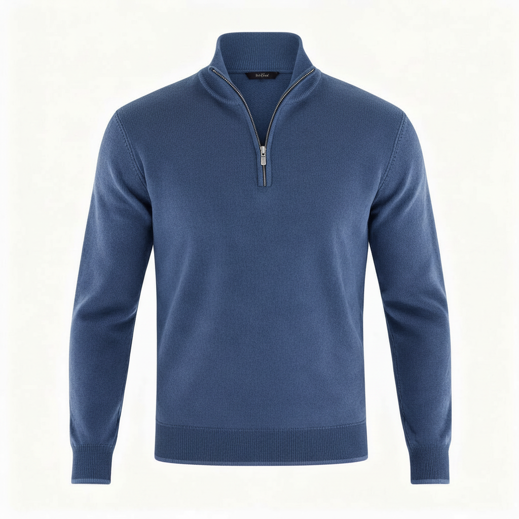 Image of Jason | Men's Quarter-Zip Mock Neck Sweater
