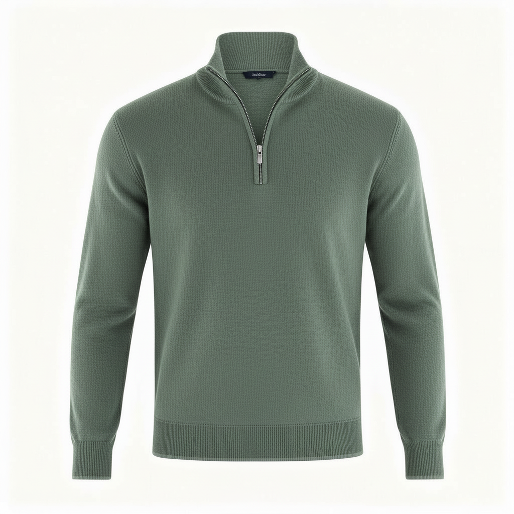 Image of Jason | Men's Quarter-Zip Mock Neck Sweater