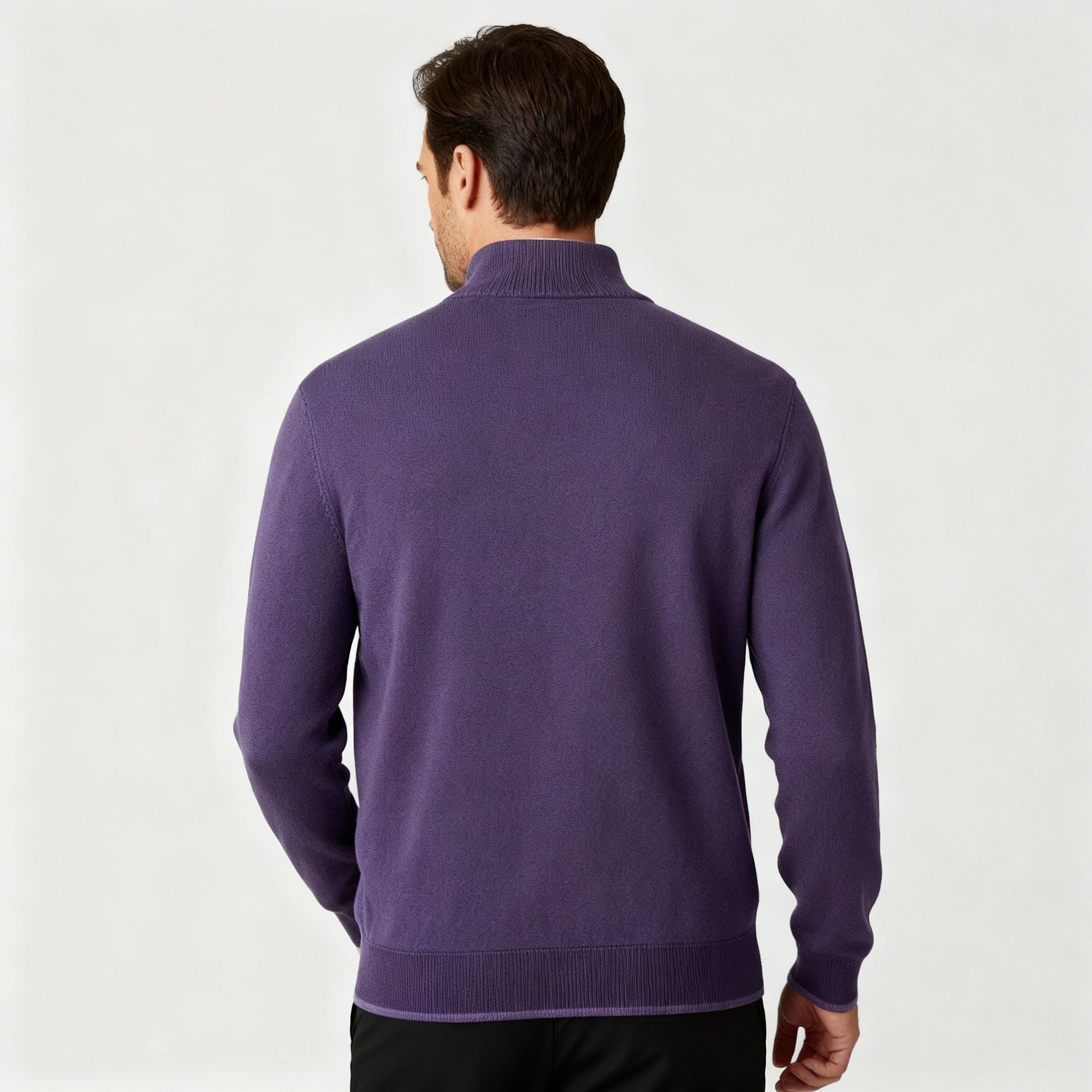 Image of Jason | Men's Quarter-Zip Mock Neck Sweater