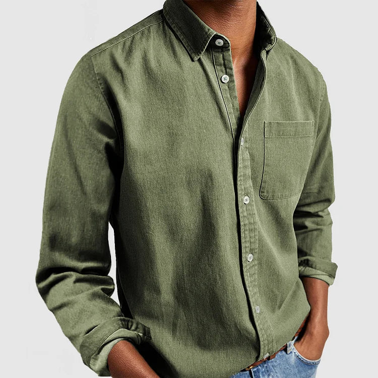 Image of Jasper | Men's Long Sleeve Button-Down Casual Shirt