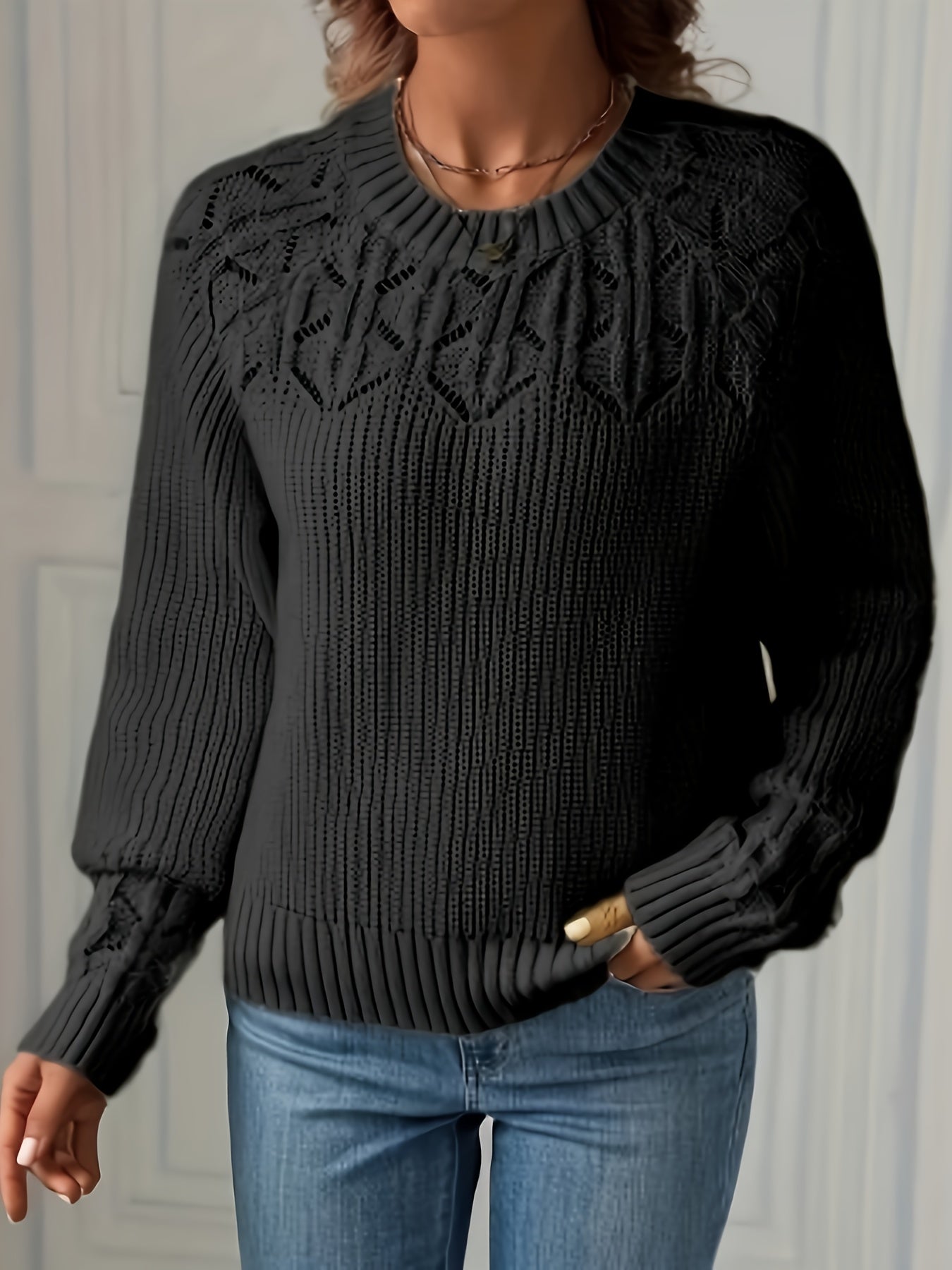 Image of Jayla | Women's Long Sleeve Knit Sweater