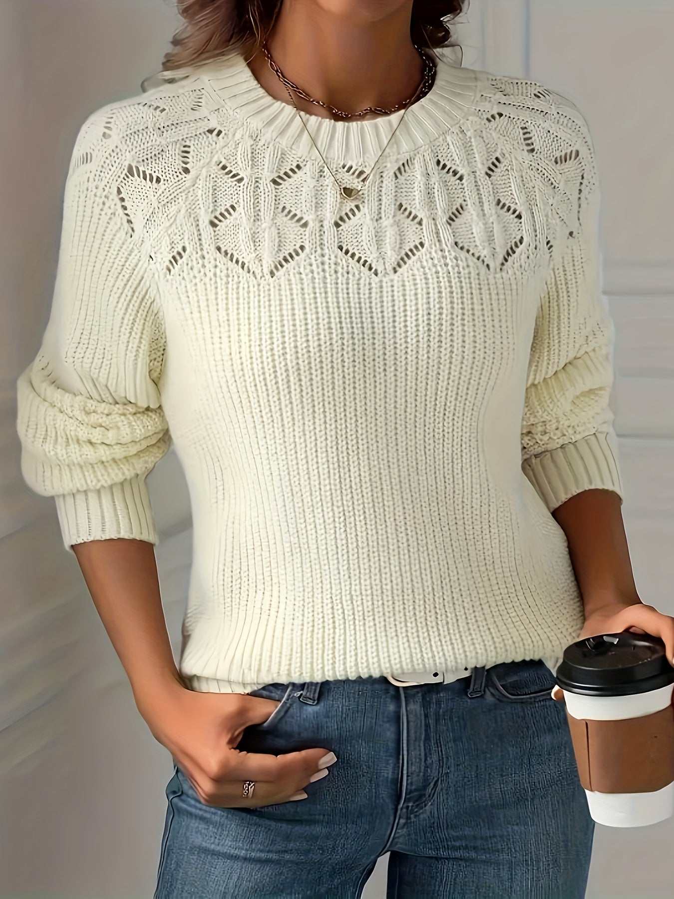 Image of Jayla | Women's Long Sleeve Knit Sweater