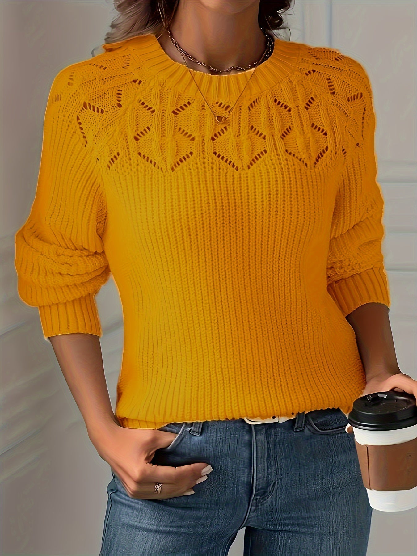 Image of Jayla | Women's Long Sleeve Knit Sweater