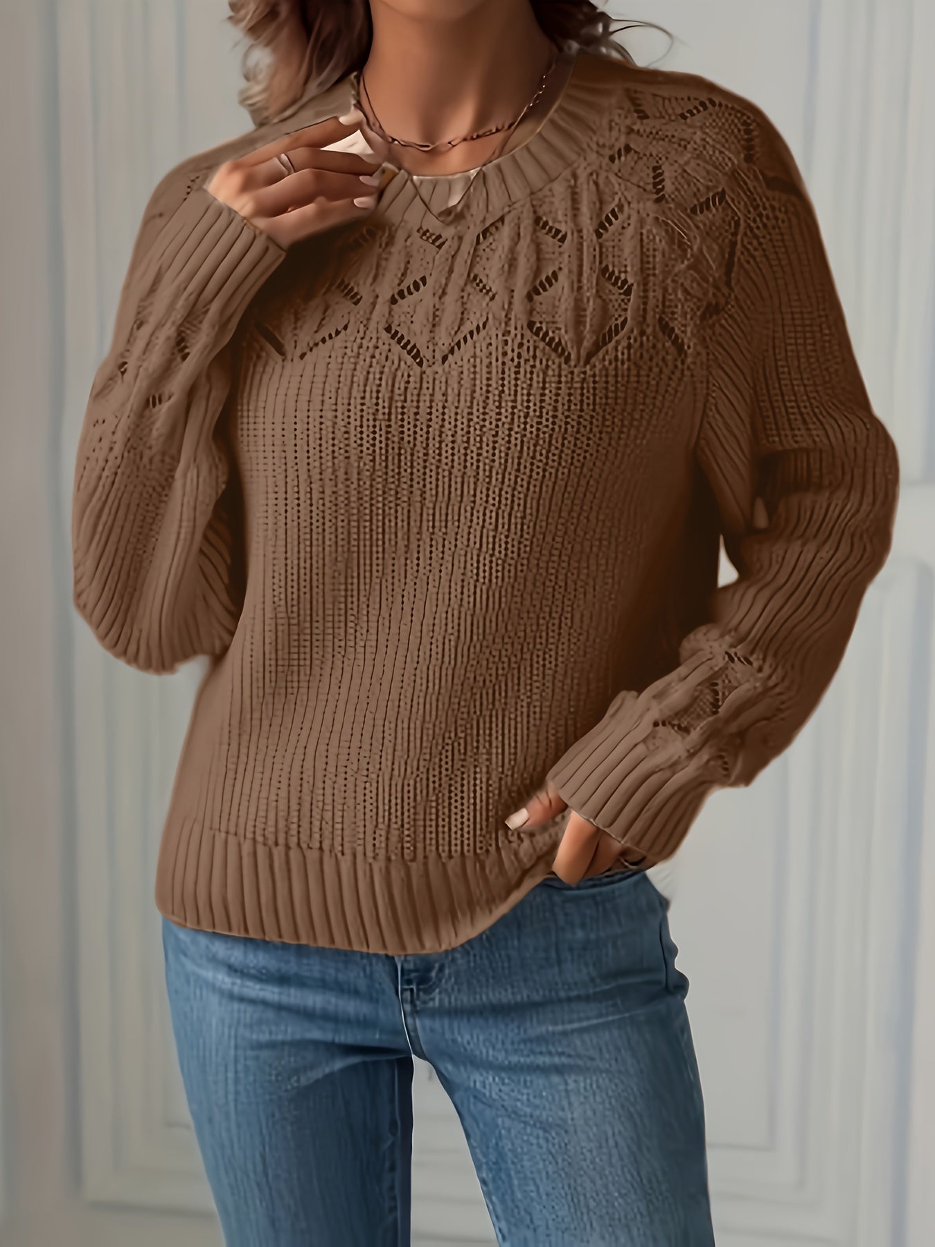Image of Jayla | Women's Long Sleeve Knit Sweater