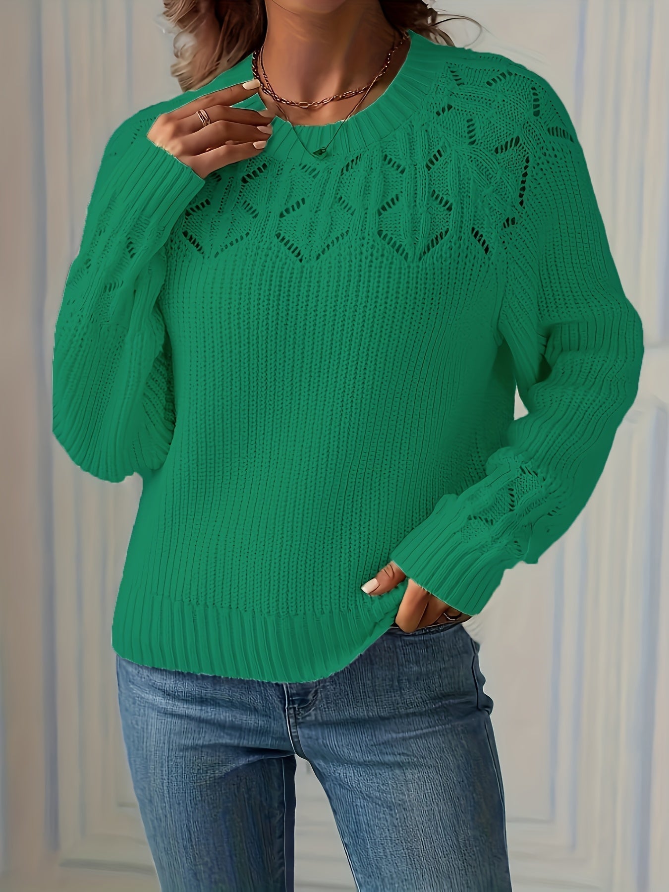 Image of Jayla | Women's Long Sleeve Knit Sweater