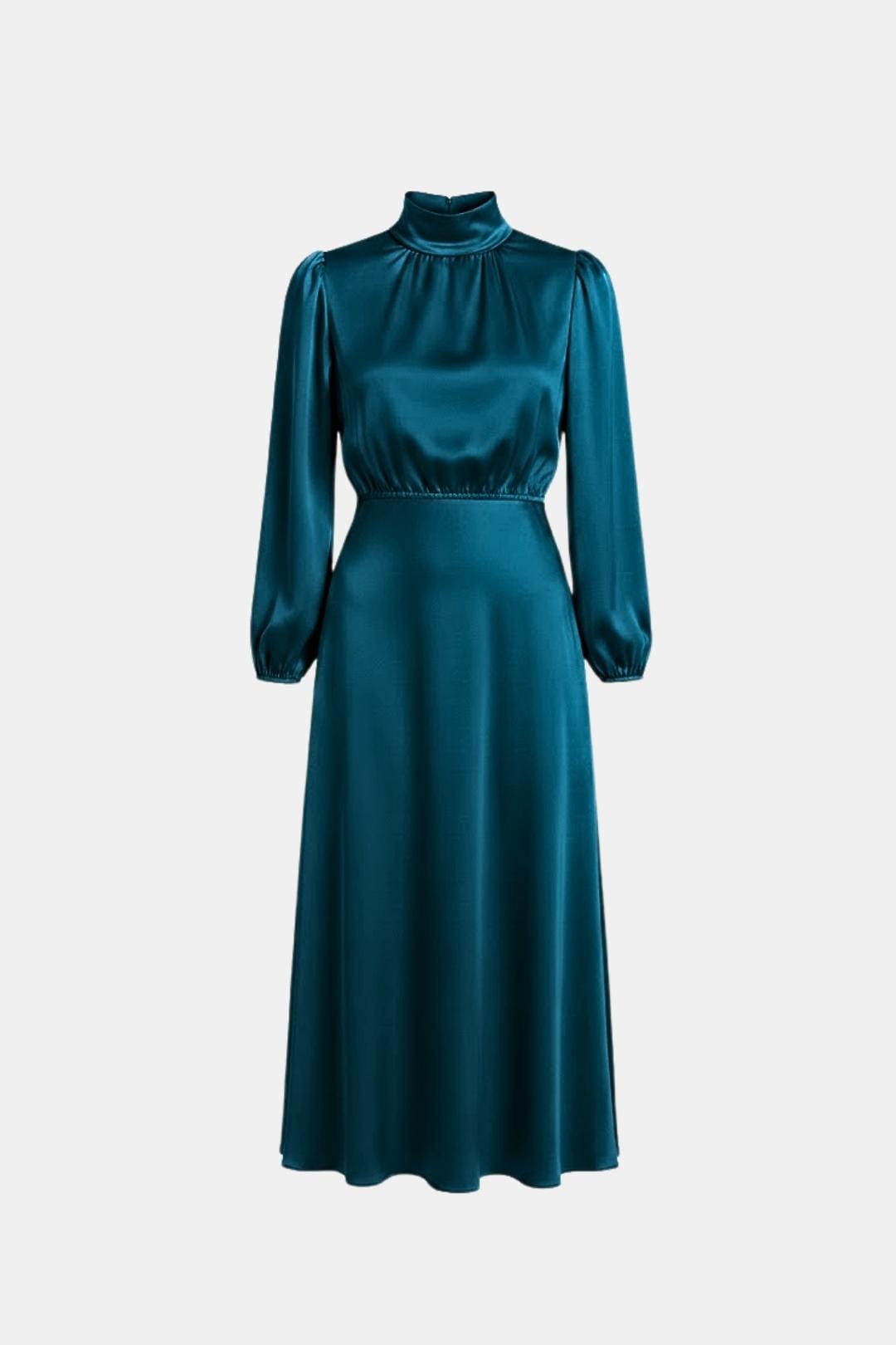 Image of Jean | Women's Long Sleeve A-Line Midi Dress