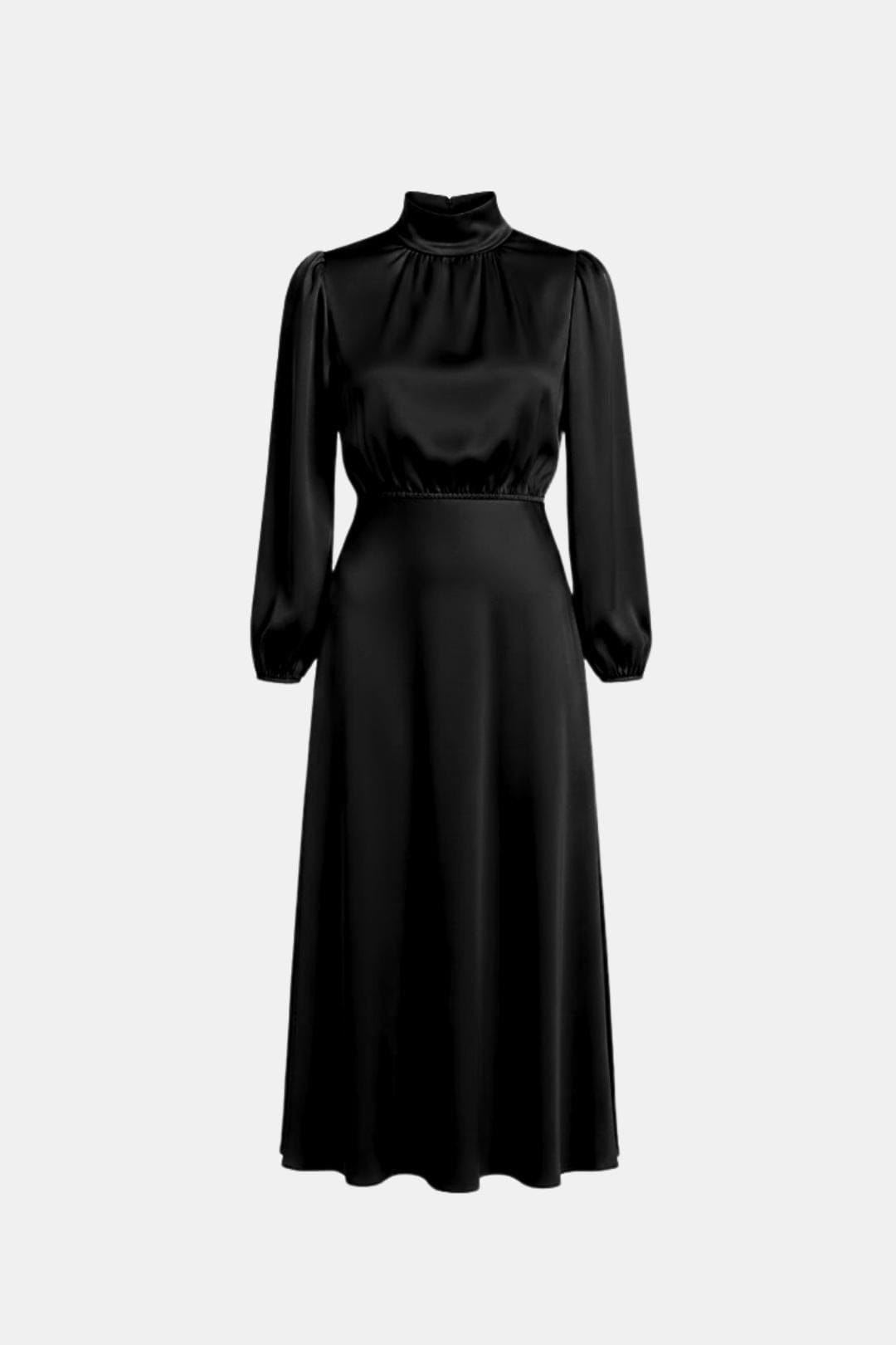 Image of Jean | Women's Long Sleeve A-Line Midi Dress