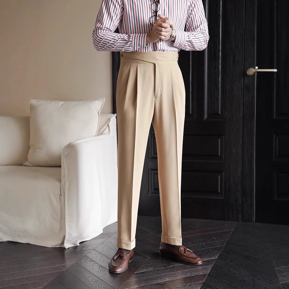 Image of Jeffrey | Men's High-Waisted Pleated Pants