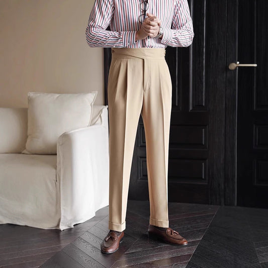 Image of Jeffrey | Men's High-Waisted Pleated Pants