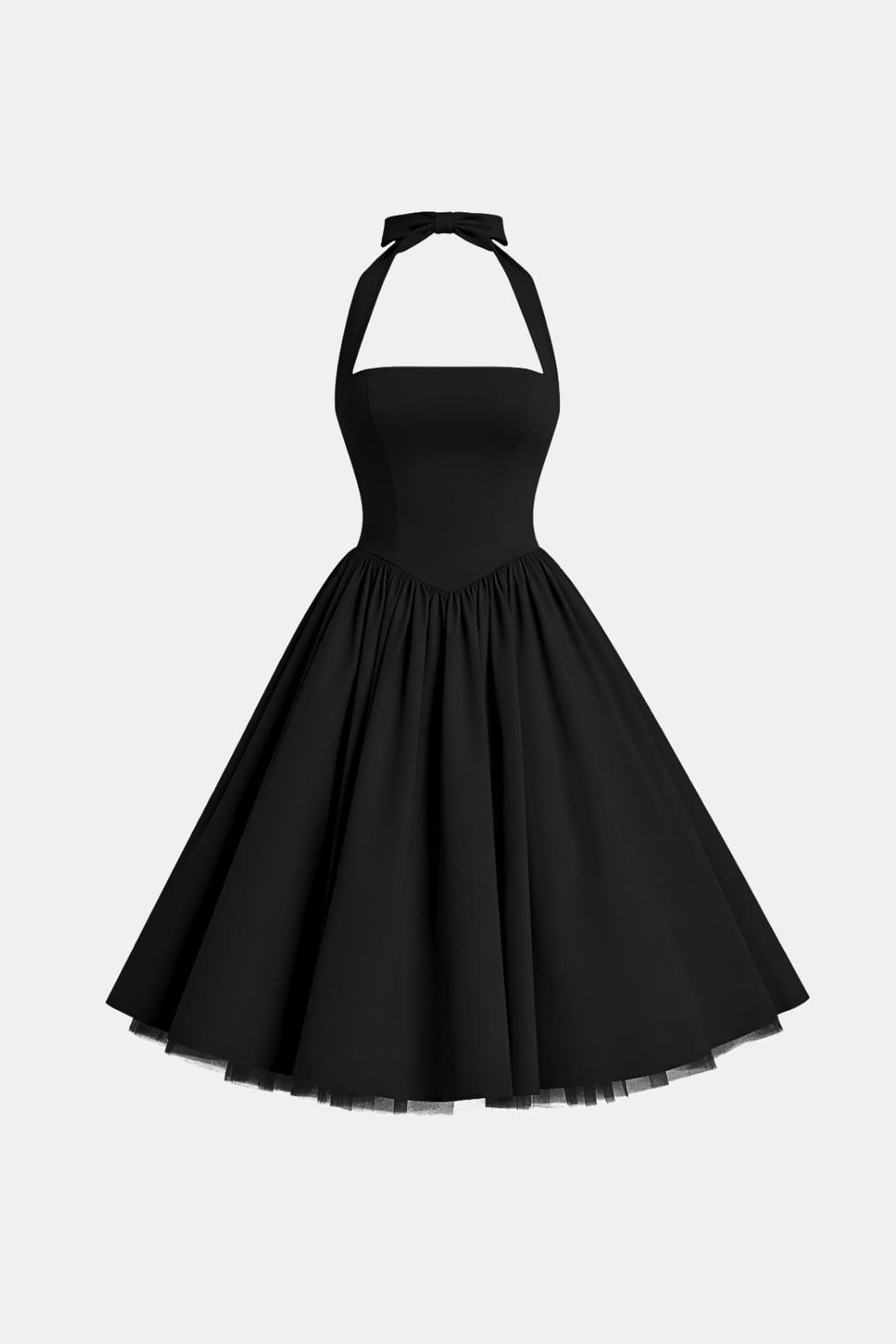 Image of Jennifer | Women's Halter Neck A-Line Midi Dress