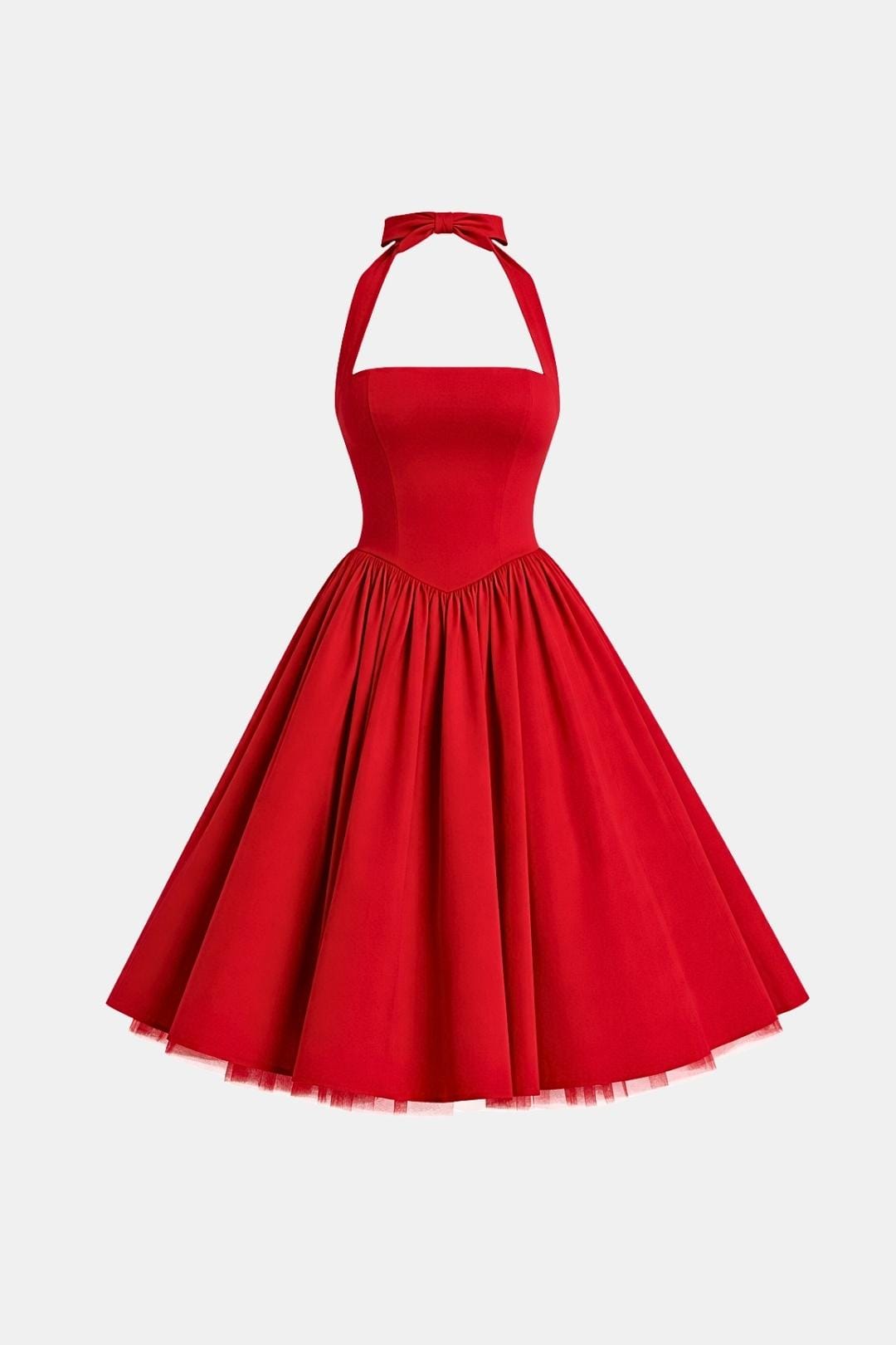 Image of Jennifer | Women's Halter Neck A-Line Midi Dress