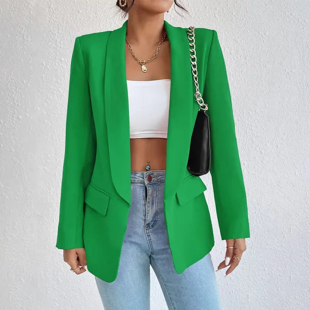 Image of Jillian | Women's Open Front Long Sleeve Blazer