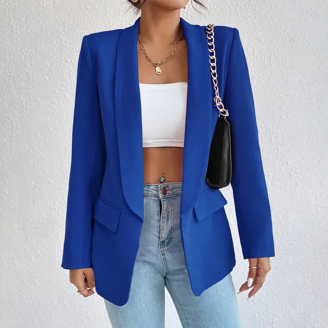 Image of Jillian | Women's Open Front Long Sleeve Blazer