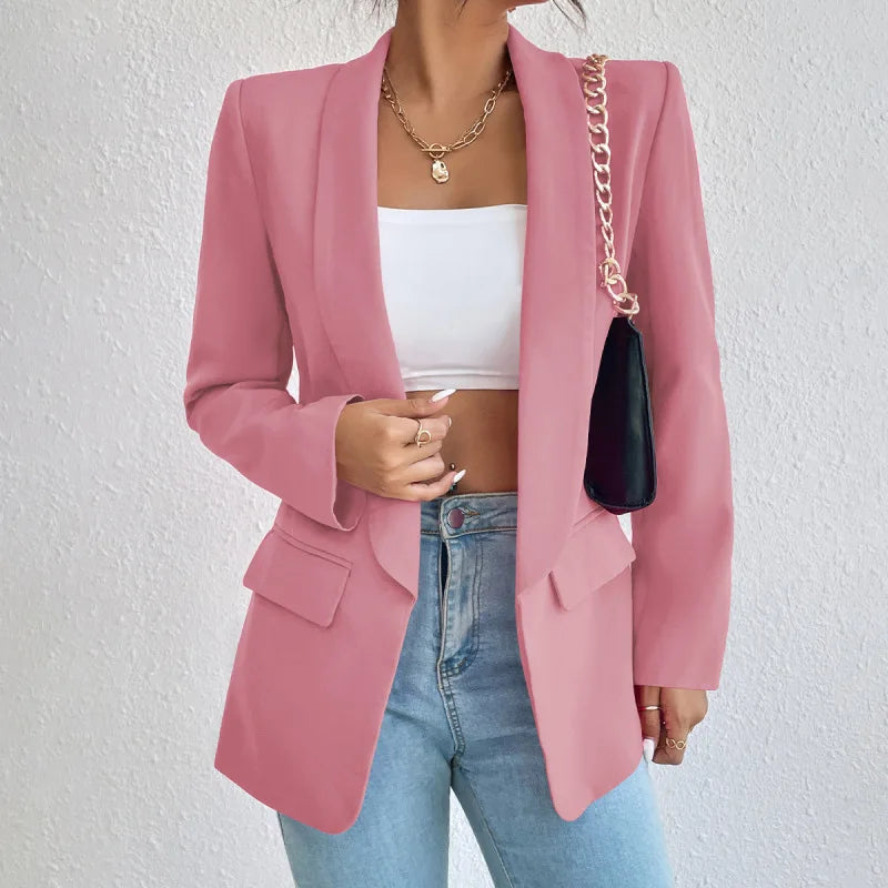 Image of Jillian | Women's Open Front Long Sleeve Blazer