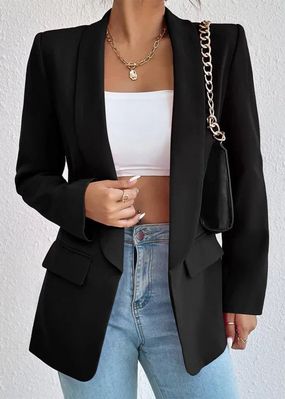 Image of Jillian | Women's Open Front Long Sleeve Blazer