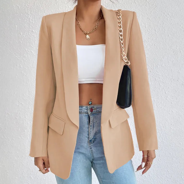 Image of Jillian | Women's Open Front Long Sleeve Blazer