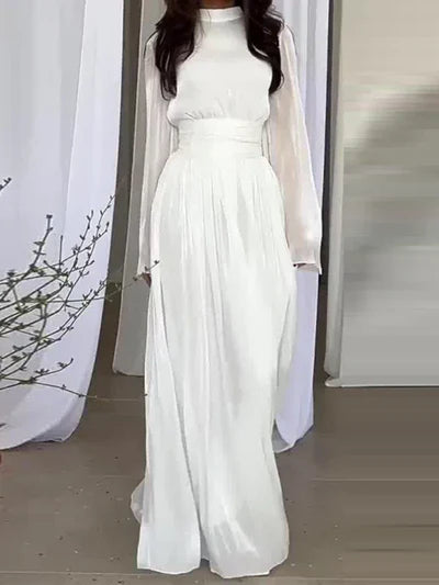 Image of Jocelyn | Women's Long Sleeve A-Line Maxi Dress