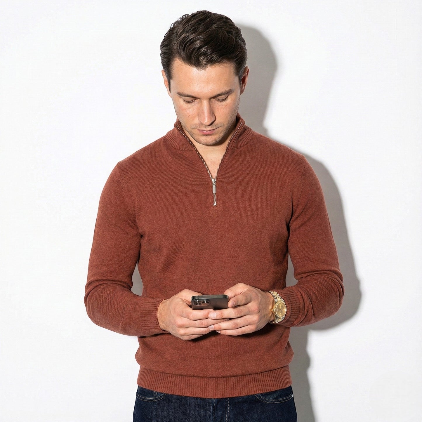 Image of Joe | Men's Quarter-Zip Pullover Sweater